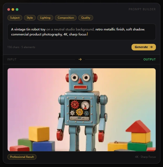 Peanut AI Prompt Guide — write prompts that get professional results