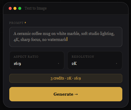 Peanut AI Text to Image — generate high-resolution images from text prompts
